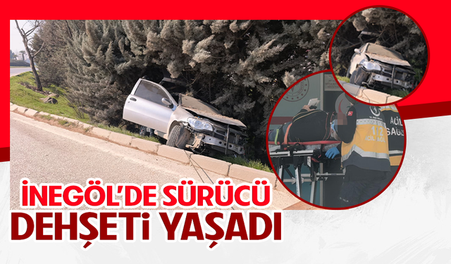 Bursa İnegöl'de sürücü d*hşeti yaşadı