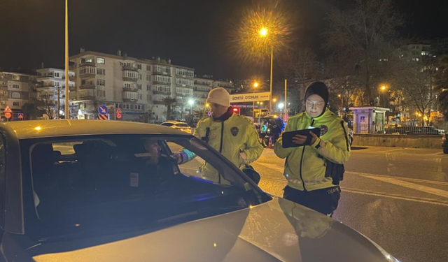Bursa Mudanya'da trafikte huzur için gece denetimi