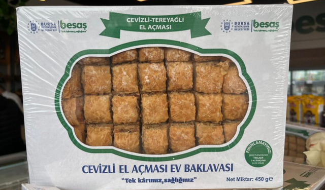 BESAŞ'tan uygun fiyata bayramlık cevizli baklava