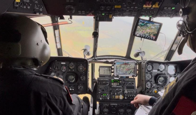 Bursa'da bayram trafiğine helikopterli denetim