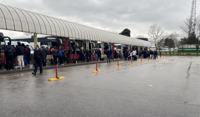 Bursa'da bayram tatili dönüş yoğunluğu başladı