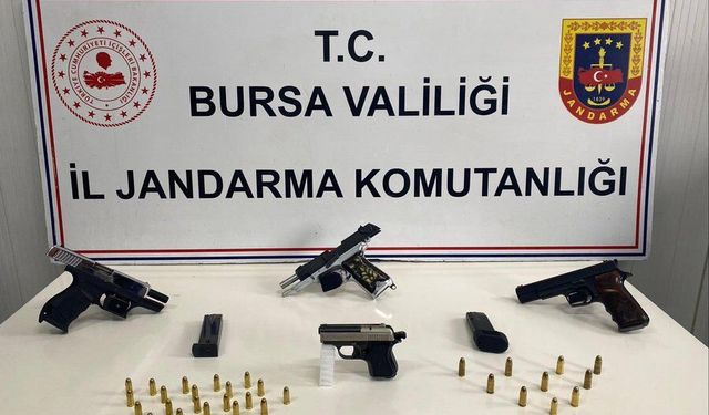 İnegöl Jandarmadan silah operasyonu