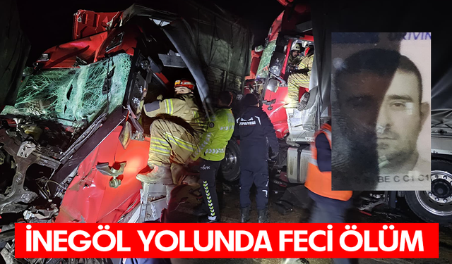 İnegöl yolunda feci ölüm