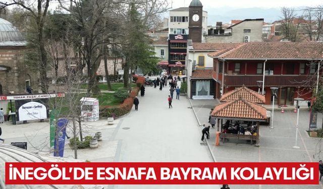 İnegöl Çarşısında Bayram Düzenlemeleri Başlıyor