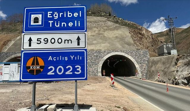 Eğribel Tüneli ile Giresun-Sivas hattında ulaşım kolaylaştı