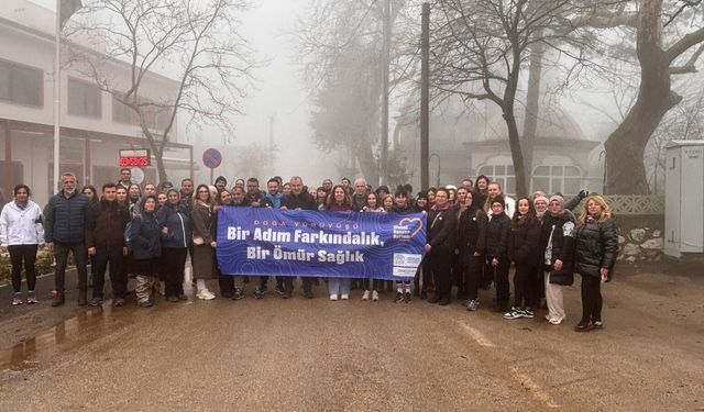 Nilüfer Belediyesi'nden kansere karşı farkındalık yürüyüşü