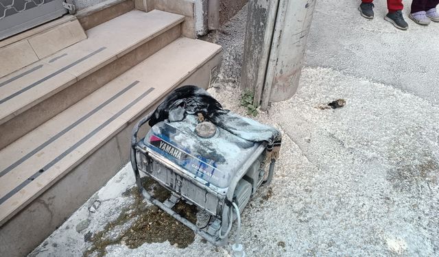 Bursa Osmangazi'de jeneratör yangını korkuttu