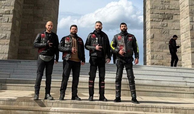 Bilecikli motosikletçiler Çanakkale'de buluştu