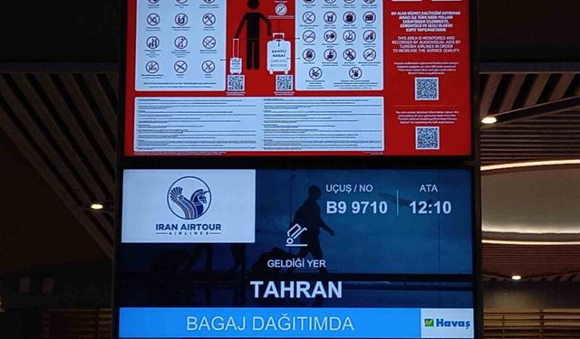 İstanbul Havalimanı'nda İran uçuşları yeniden başladı