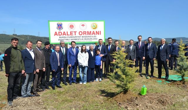 Şehit infaz ve koruma memuru Cengiz Yiğit anısına hatıra ormanı oluşturuldu