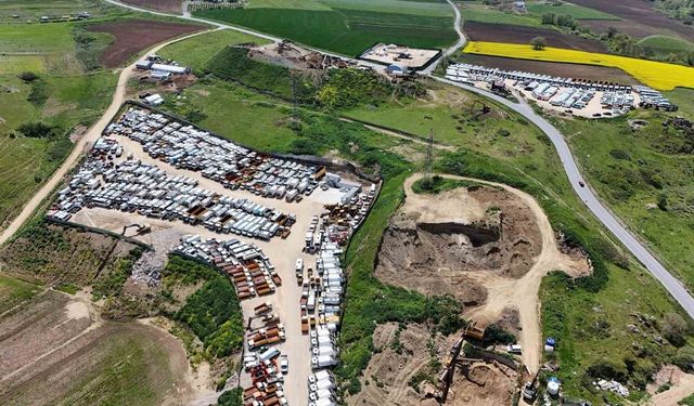 TMSF'nin el koyduğu yüzlerce araç böyle görüntülendi
