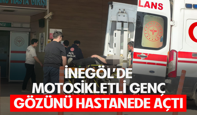 Bursa İnegöl'de motosiklet devrildi: 1 yaralı