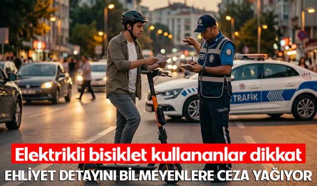 Elektrikli bisiklet kullananlar dikkat: Ehliyet detayını bilmeyenlere ceza yağıyor