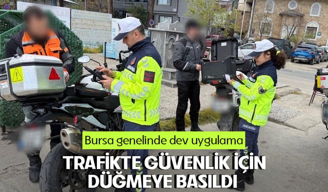 Bursa'da motosikletlilere sıkı kontrol