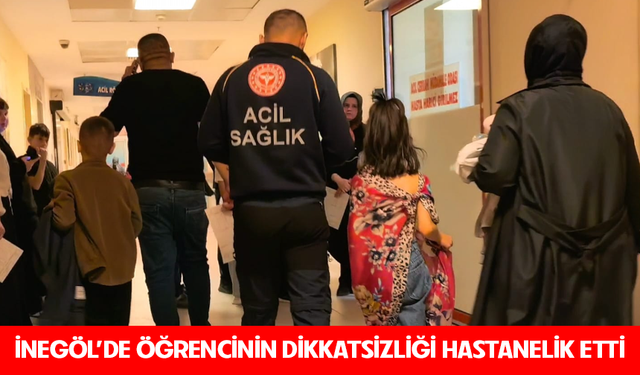 Bursa İnegöl'de öğrenci haşlandı