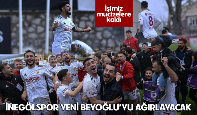 İnegölspor Yeni Beyoğlu'yu ağırlayacak