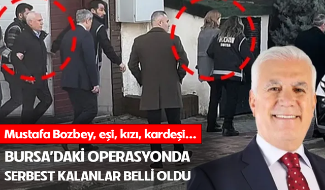 Bursa'da Mustafa Bozbey soruşturmasında ilk etapta 11 kişi serbest bırakıldı
