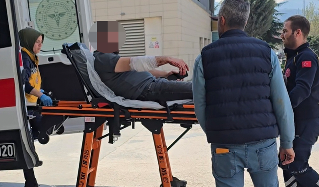 Bursa İnegöl'de cezayı duyunca kendini kanlar içince bıraktı!