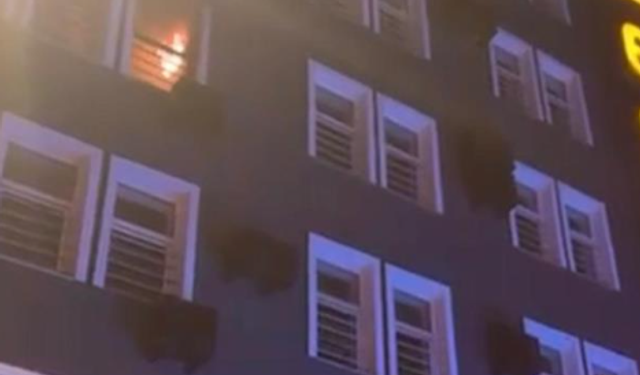 Bursa Osmangazi'de otel odasındaki yangın itfaiye ve 112'yi alarma geçirdi