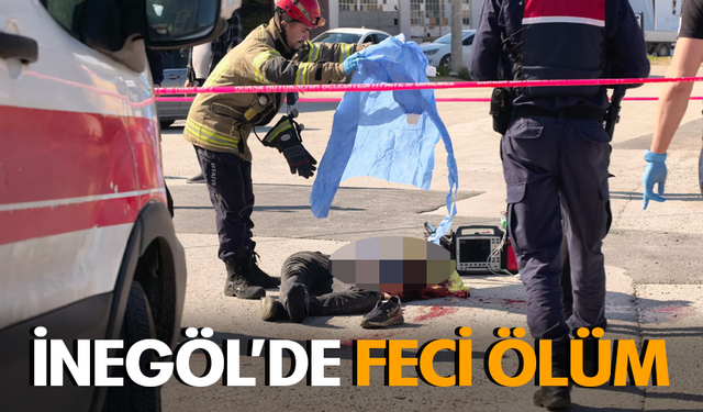 İnegöl'de vinç kazası! Şoför feci şekilde hayatını kaybetti