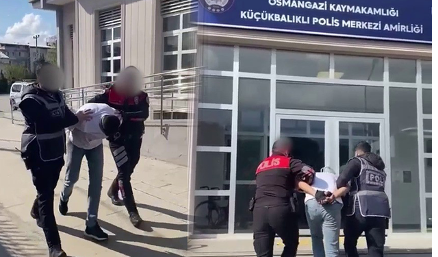 Bursa'da hapis cezası bulunan şahıs uyuşturucu ve silahla yakalandı