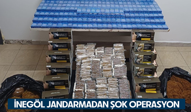 İnegöl Jandarmadan şok operasyon