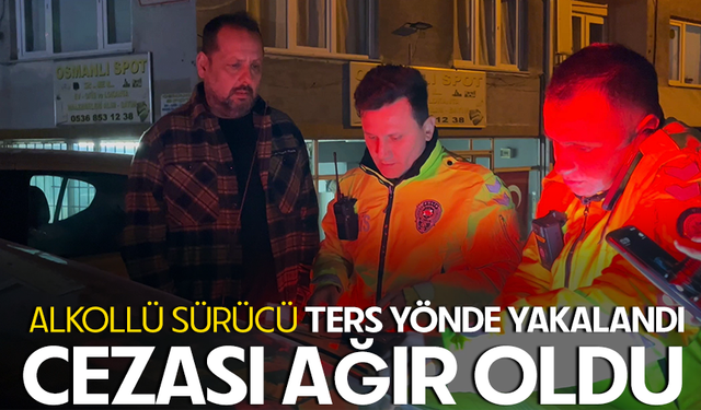 Bursa Osmangazi'de ters yöne giren alkollü sürücüye ağır ceza