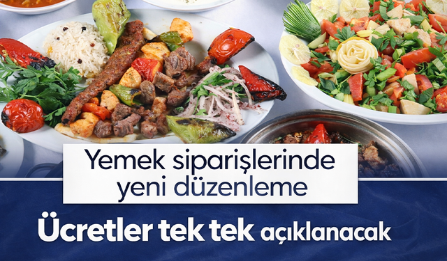 Bakanlık’tan yemek siparişlerine yönelik yeni düzenleme