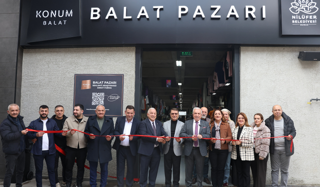 Nilüfer’in 8’inci giyim pazarı Balat’ta açıldı