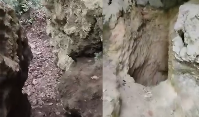 Bursa İnegöl’de mağarayı kazıp harabeye çevirdiler