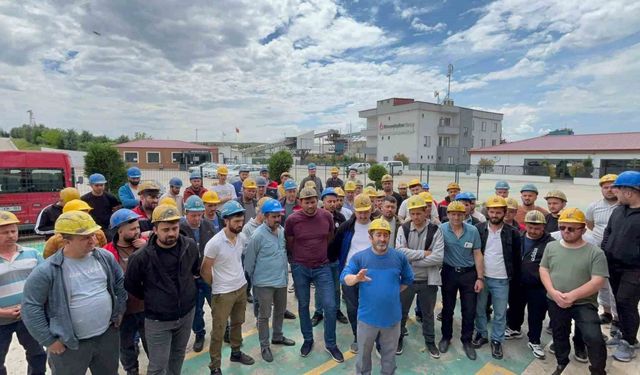Edirne'de madencilik işçileri maaş ve tazminat iddiasıyla greve çıktı