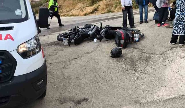 Keşan'da iki motosiklet çarpıştı: 2 yaralı