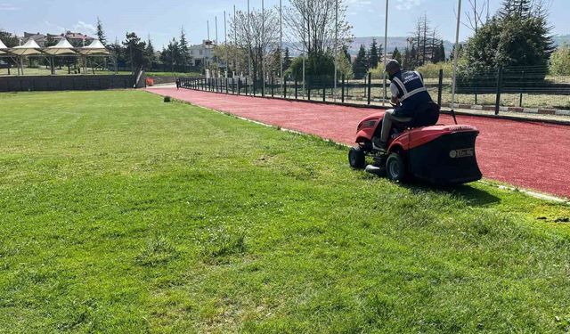Söğüt'te park ve bahçelerde yoğun mesai