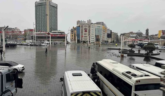 Taksim Meydanı ve İstiklal Caddesi'nde 1 Mayıs sessizliği