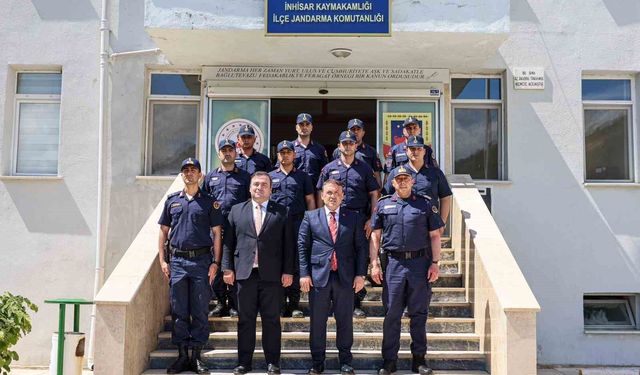 Vali Sözer'den İnhisar Jandarmasına bayram ziyareti