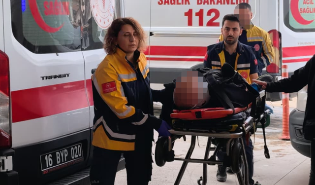 Bursa İnegöl'de işçi ağır yaralandı