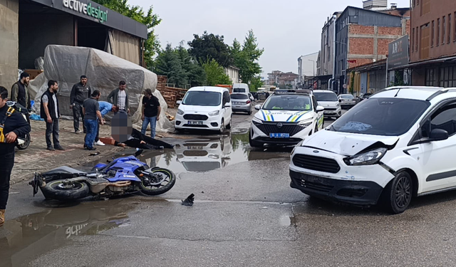 Bursa İnegöl'de motosikletli genç için seferber oldular