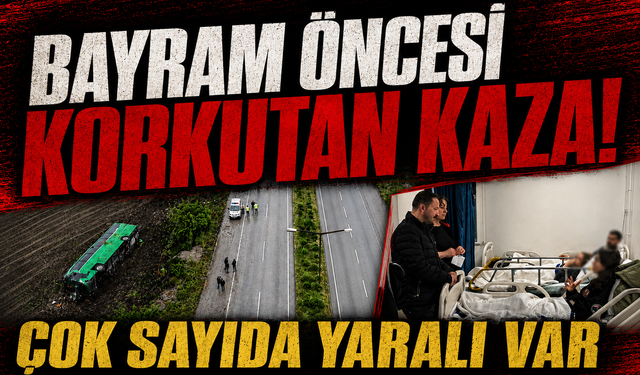 Çanakkale’de tur otobüsü devrildi: 46 yaralı