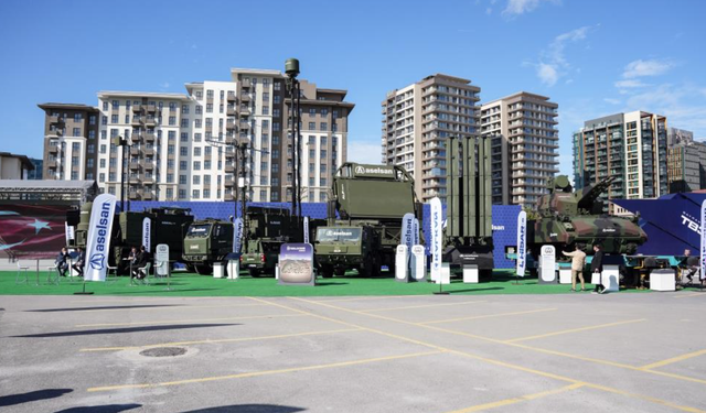 SAHA EXPO'daki çok katmanlı sistemler havadan görüntülendi