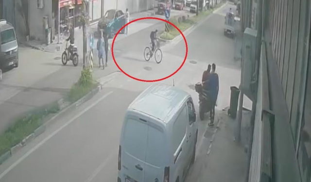 Bursa Osmangazi'de kararsız bisikletli kazayı getirdi
