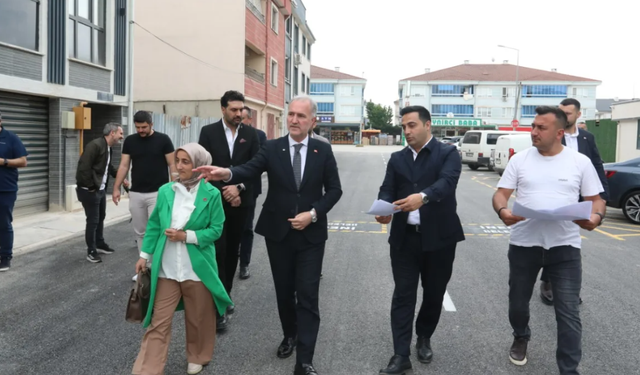 İnegöl'de asfalt çalışmalarına hız verildi