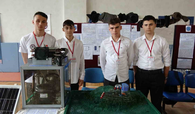 Liselilerden havadaki nemden su üreten cihaz ve temassız fren sistemi