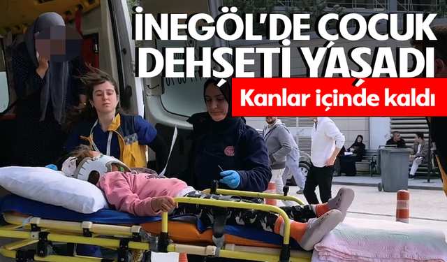 Bursa İnegöl'de çocuğun başına mermer düştü