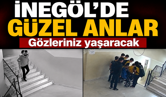 Bursa İnegöl'de öğretmenden duygulandıran davranış!