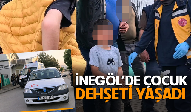 Bursa İnegöl'de otomobil ile bisikletli çocuk çarpıştı