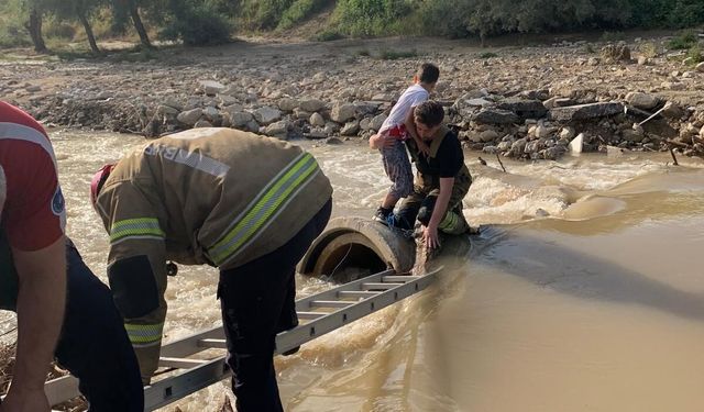 Bursa İnegöl'de derede can pazarı