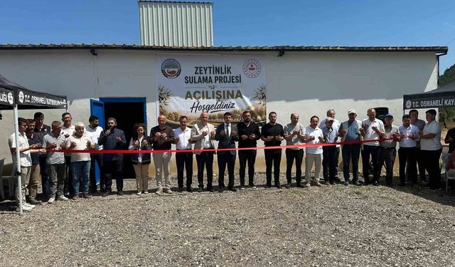 Bilecik'te 27 milyon liralık 'Sulama Projesi' tamamlandı
