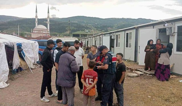 Bilecik'te mevsimlik işçilere jandarma denetimi