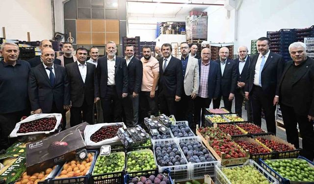 BTSO Başkanı İbrahim Burkay'dan Bursa Kent Hali'ne ziyaret