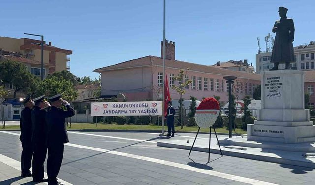 Çanakkale'de Jandarma Teşkilatı'nın 187'nci kuruluş yıl dönümü kutlandı